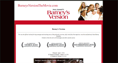 Desktop Screenshot of barneysversionthemovie.com
