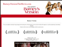 Tablet Screenshot of barneysversionthemovie.com